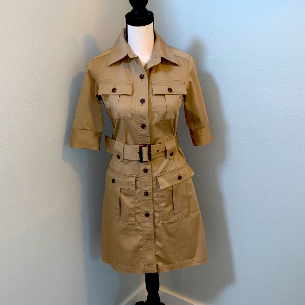 Khaki Cotton Dress